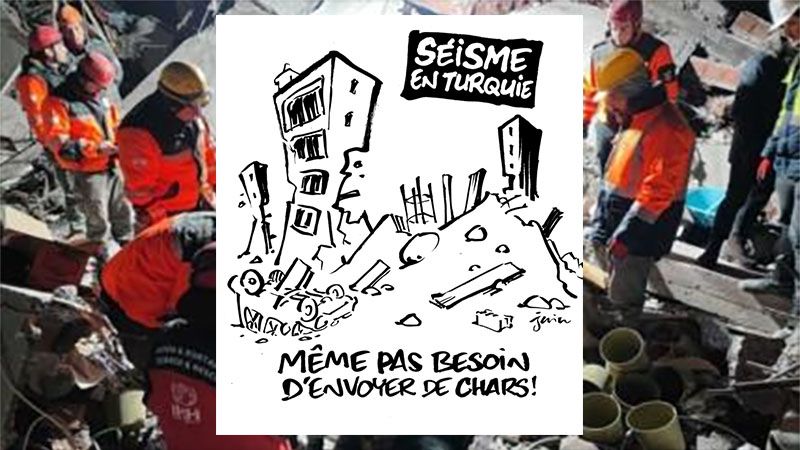 Charlie Hebdo se burla de v&iacute;ctimas del tr&aacute;gico terremoto en Turqu&iacute;a