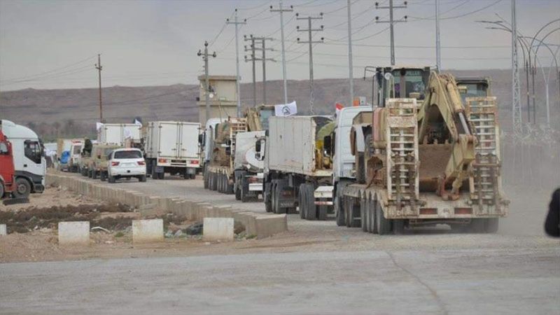 Al-Hashad Al-Shabi acude en ayuda de Siria; un convoy de 400 camiones entra en Alepo