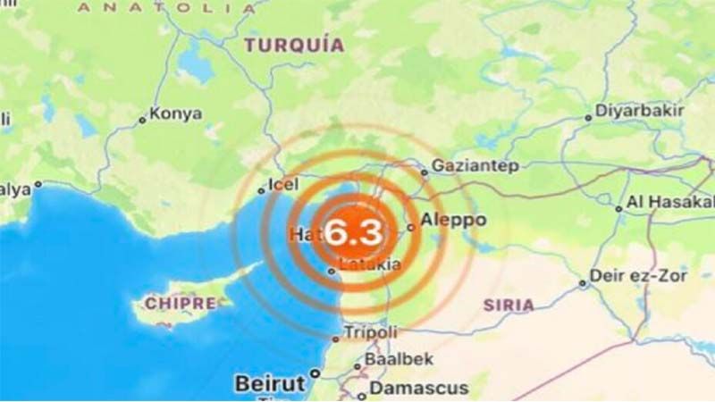 Un terremoto de 6,4 sacude la frontera entre Siria y Turqu&iacute;a