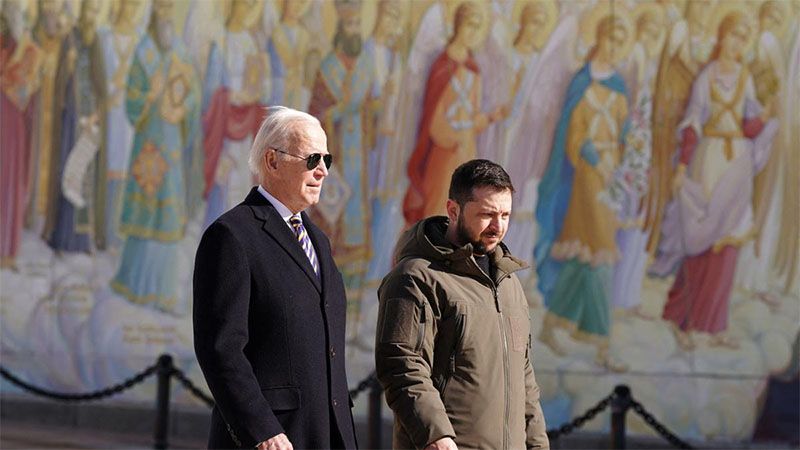 Biden realiza una visita sorpresa a Kiev y se re&uacute;ne con Zelenski