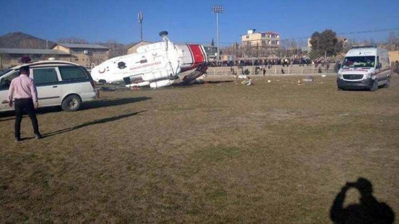 Se estrella un helic&oacute;ptero que transportaba al ministro de Deportes de Ir&aacute;n