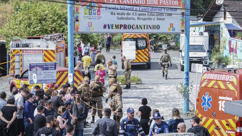 Mueren cuatro ni&ntilde;os en un ataque con una hacha en una guarder&iacute;a en Brasil