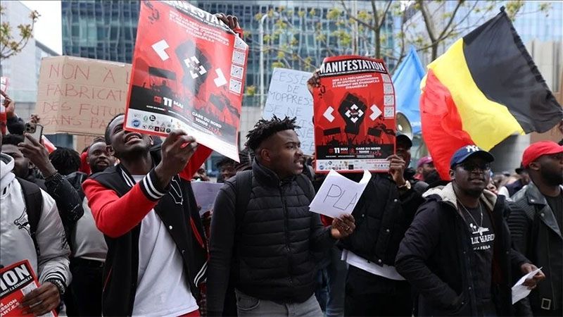 Estudiantes extranjeros protestan contra la discriminaci&oacute;n en B&eacute;lgica