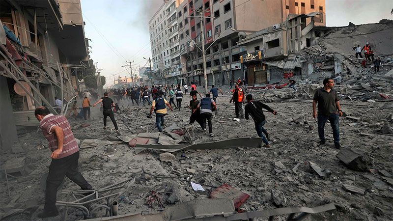 M&aacute;s de 100 edificios han sido destrozados en Gaza en cinco d&iacute;as de bombardeo israel&iacute;