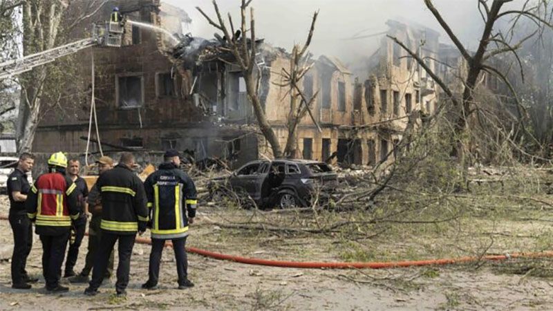 Un ataque con drones incendia una instalaci&oacute;n de energ&iacute;a en la regi&oacute;n rusa de Belgorod