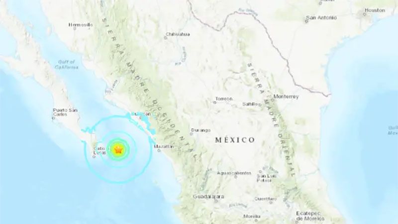 Un terremoto de magnitud 6,4 sacude el noroeste de M&eacute;xico sin da&ntilde;os en la zona