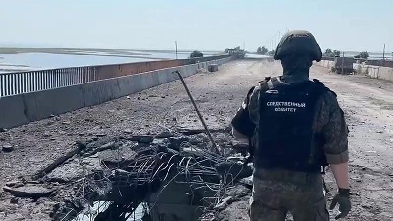 Ucrania bombardea un puente entre Crimea y la regi&oacute;n de Jers&oacute;n