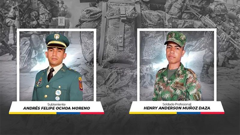 Dos militares mueren en combates con las disidencias de las FARC en el oeste de Colombia