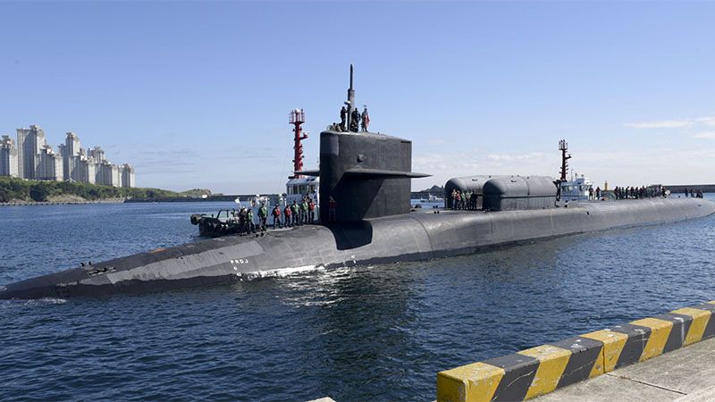 Estados Unidos despliega un segundo submarino nuclear en Corea del Sur