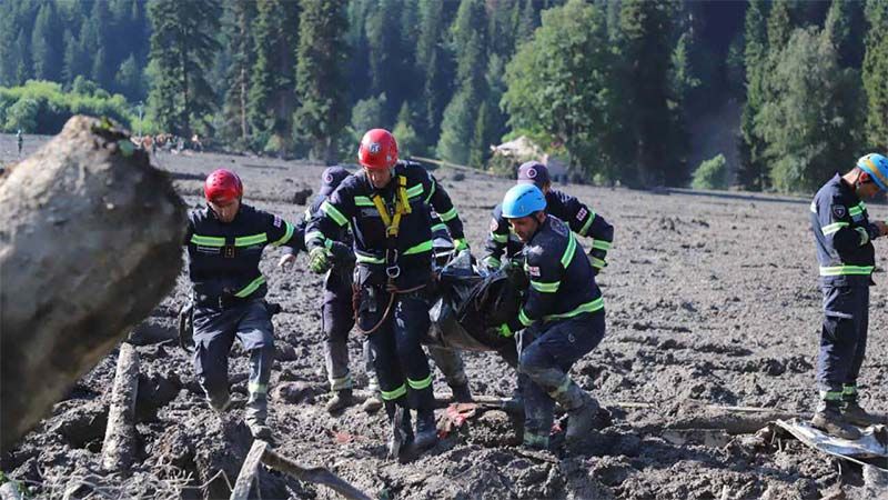 Mueren once personas por un deslizamiento en un balneario monta&ntilde;oso en Georgia