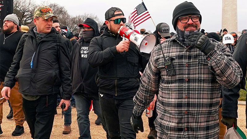 Condenados dos l&iacute;deres de grupo ultraderechista por asalto al Capitolio de EEUU