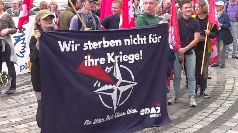 Manifestaciones en Alemania contra el suministro de armamento a Ucrania