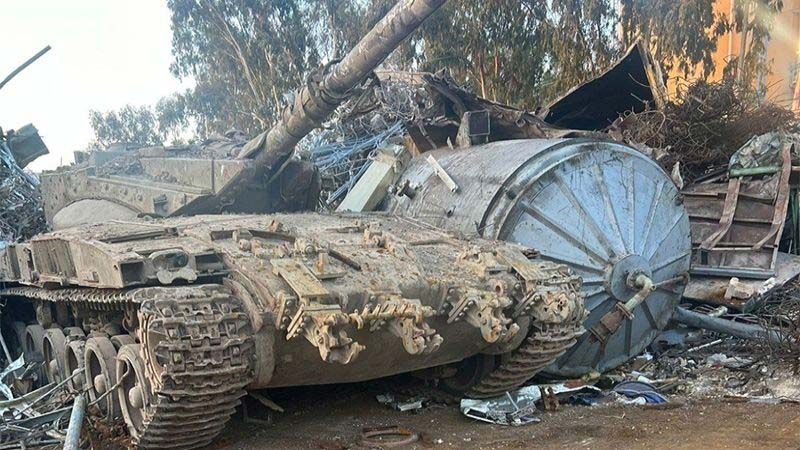 Roban un tanque de una base militar israel&iacute; y lo encuentran en un vertedero de chatarra