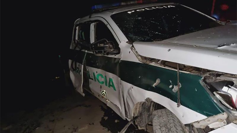 Ataque a una patrulla deja cinco polic&iacute;as heridos en el sur de Colombia