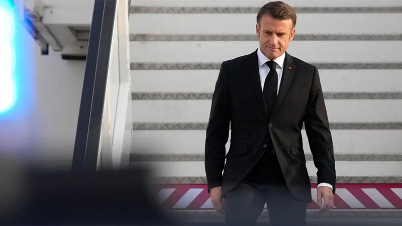 Macron llega a Palestina ocupada en plena agresi&oacute;n israel&iacute; a Gaza