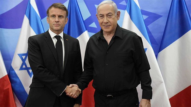 Macron defiende el genocidio perpetrado por la entidad sionista en Gaza