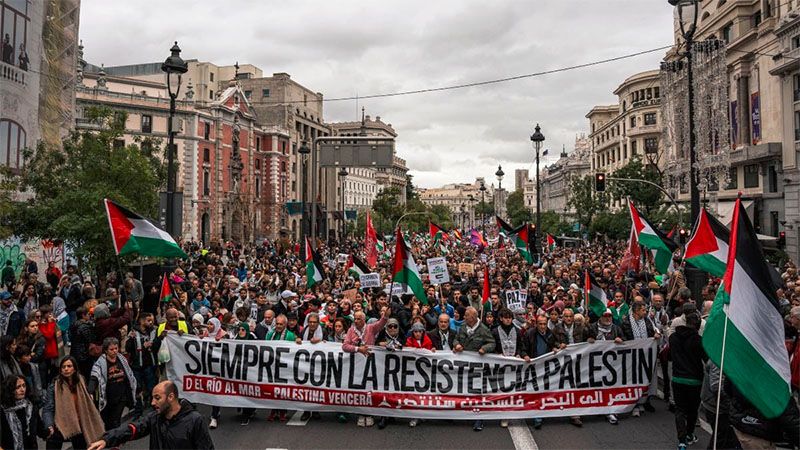 Manifestaciones en Madrid en apoyo a Palestina y para pedir el fin del genocidio