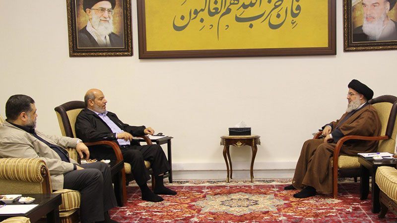 Líder de Hezbolá y altos cargos de Hamas mantienen una reunión en Líbano