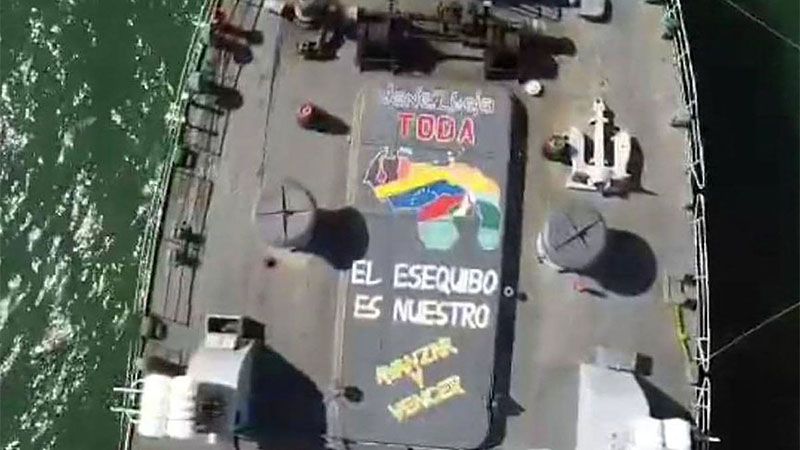 Venezuela reduce su presencia militar en el este tras la salida del buque brit&aacute;nico del Esequibo