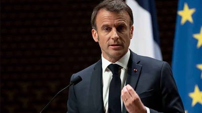 Macron insta a la entidad sionista a evitar una escalada b&eacute;lica