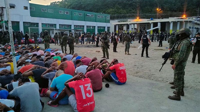 M&aacute;s de 1.300 detenidos en Ecuador tras cinco d&iacute;as de &ldquo;conflicto armado&rdquo; con las pandillas