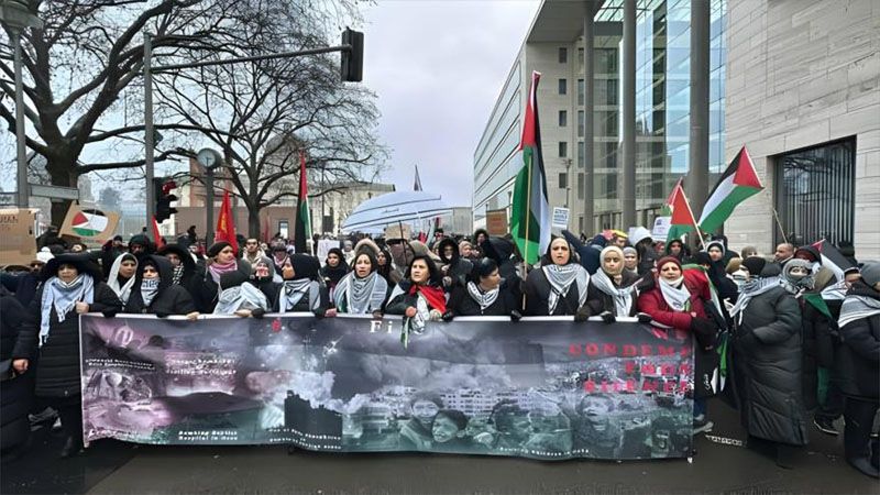 Alemanes protestan contra vergonzoso apoyo de Berl&iacute;n al genocida r&eacute;gimen israel&iacute;