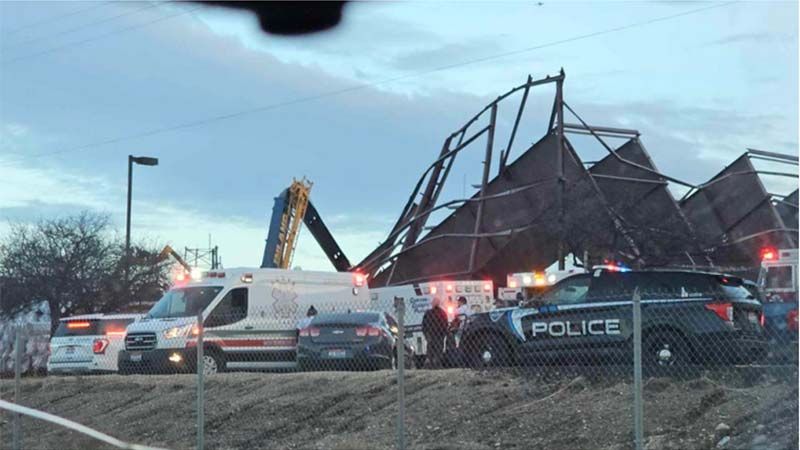 M&aacute;s de tres muertos por el derrumbe de un hangar en construcci&oacute;n en un aeropuerto en Idaho