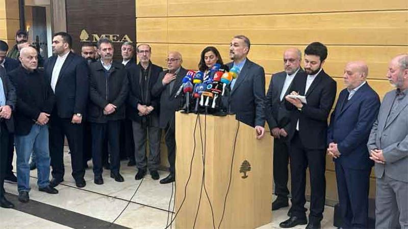 Canciller de Irán denuncia en Líbano apoyo de Estados Unidos a la agresión israelí