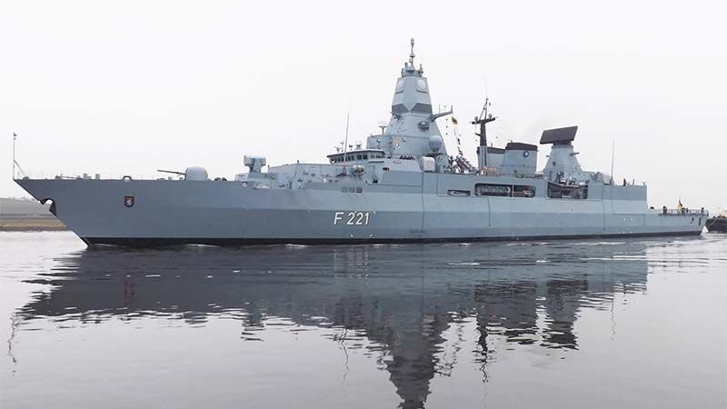 La fragata alemana Hessen abre fuego contra un dron aliado en el mar Rojo