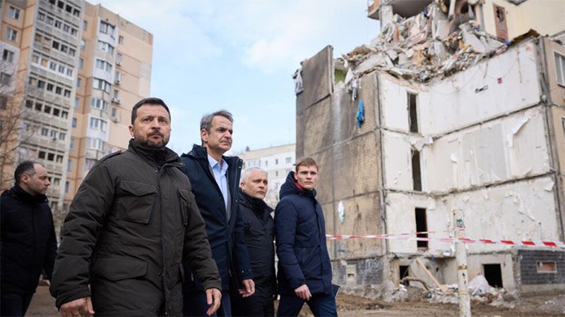 Bombardeos rusos a Odesa durante visita de presidente ucraniano y primer ministro griego