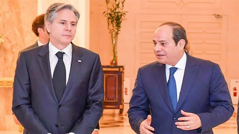 Egipto: Blinken se reúne con Al Sisi para abordar las negociaciones sobre un posible alto el fuego en Gaza