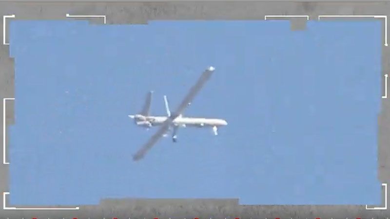 Vídeo del derribo del dron israelí Hermes 450 en el sur de Líbano