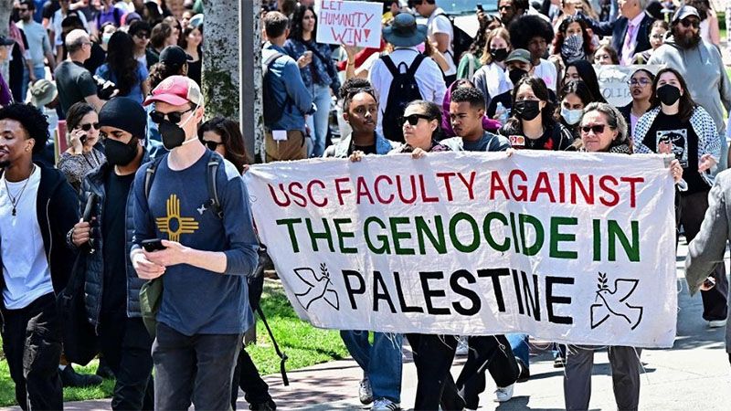 Las protestas iniciadas en la Universidad de Columbia sacuden m&aacute;s de 40 campus de EEUU