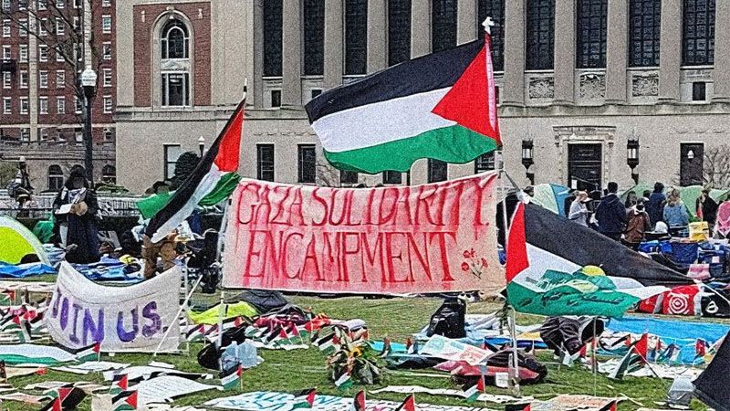 Universidad de Columbia suspende a manifestantes propalestinos que no deponen la protesta