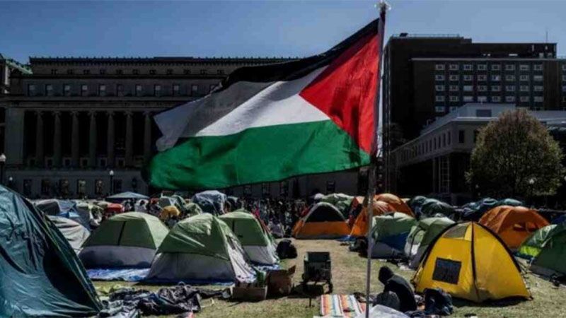 Detenidas 125 personas en el desalojo de una acampada propalestina en la Universidad de &Aacute;msterdam