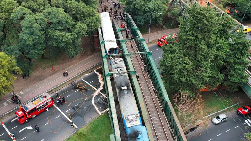 Choque de trenes en Argentina causa 57 heridos