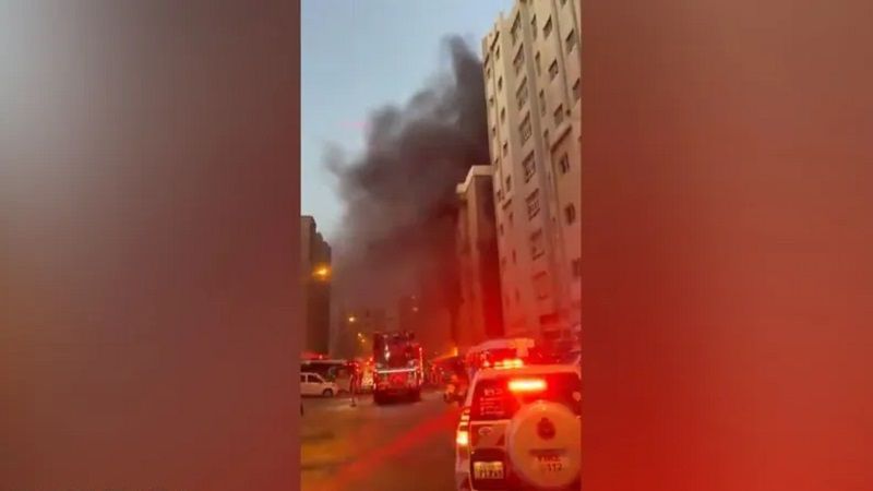 Incendio en un edificio residencial en Kuwait deja 35 muertos y 15 heridos