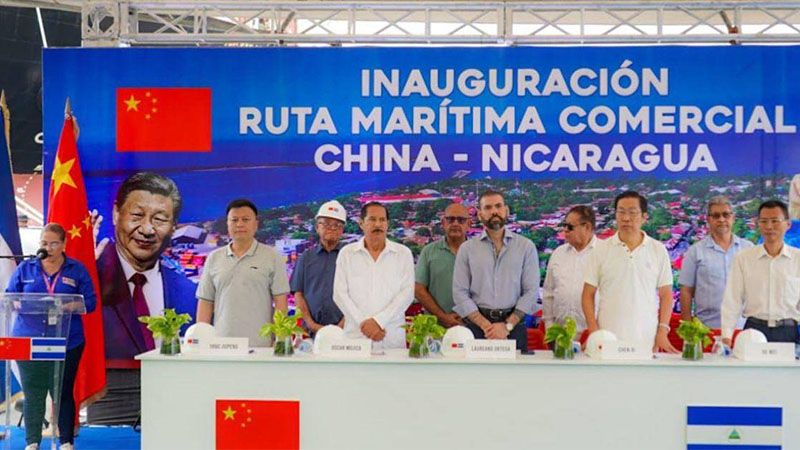 Nicaragua y China inauguran una ruta mar&iacute;tima comercial &ldquo;trascendental&rdquo;