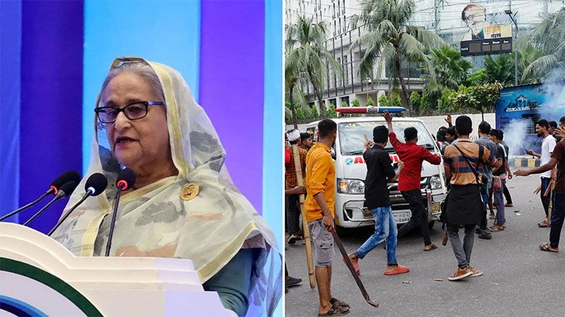 La primera ministra de Bangladesh dimite y abandona el pa&iacute;s ante las fuertes protestas