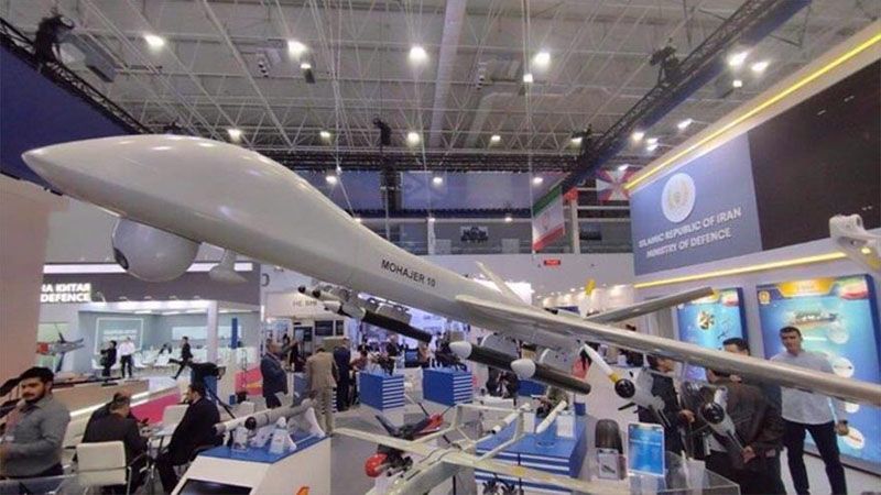 Ir&aacute;n exhibe su avanzado dron Mohayer-10 y otros equipos en Rusia