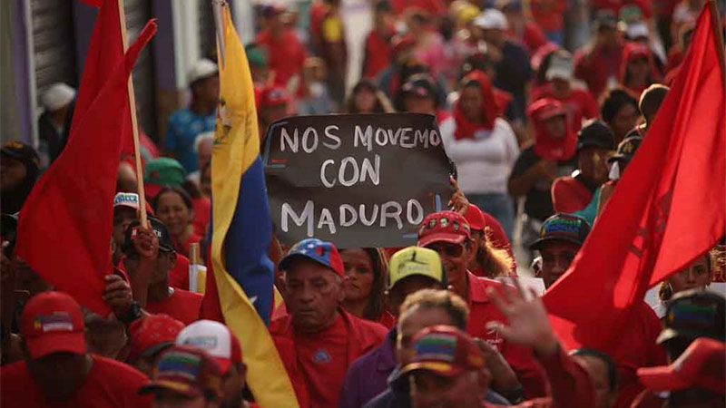 Movilizaciones en Caracas y ciudades de Venezuela en apoyo a Maduro