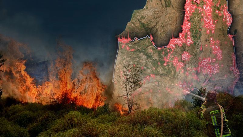 En el norte ocupado se quemaron 189 mil kil&oacute;metros cuadrados por misiles de Hezbol&aacute;