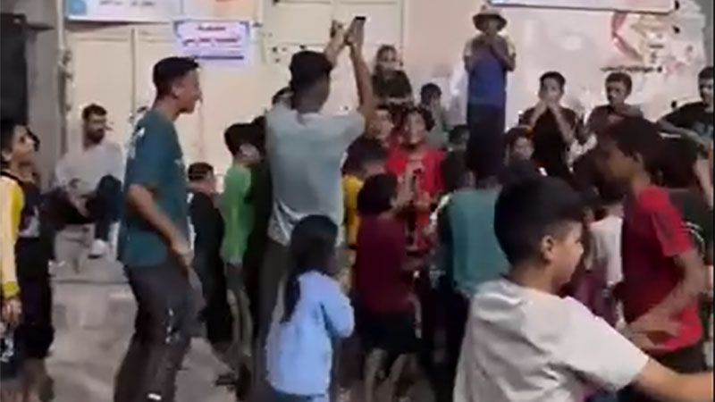 En v&iacute;deo: Los ni&ntilde;os palestinos en Gaza celebran el ataque iran&iacute; contra la entidad sionista