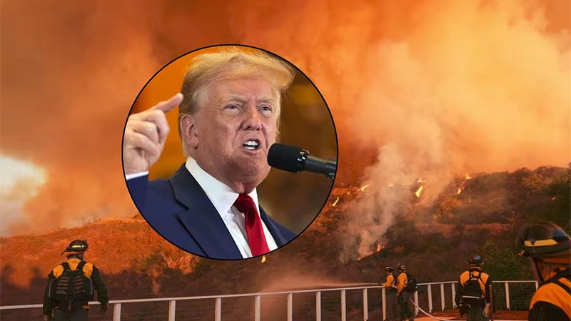 Trump llama &ldquo;incompetentes&rdquo; a las autoridades de California por la respuesta a los incendios