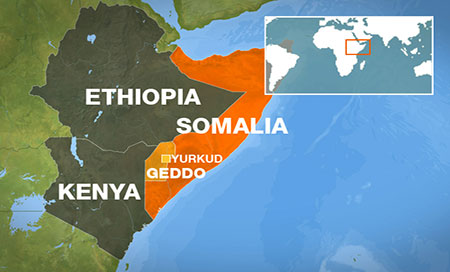 la mapa de Somalia